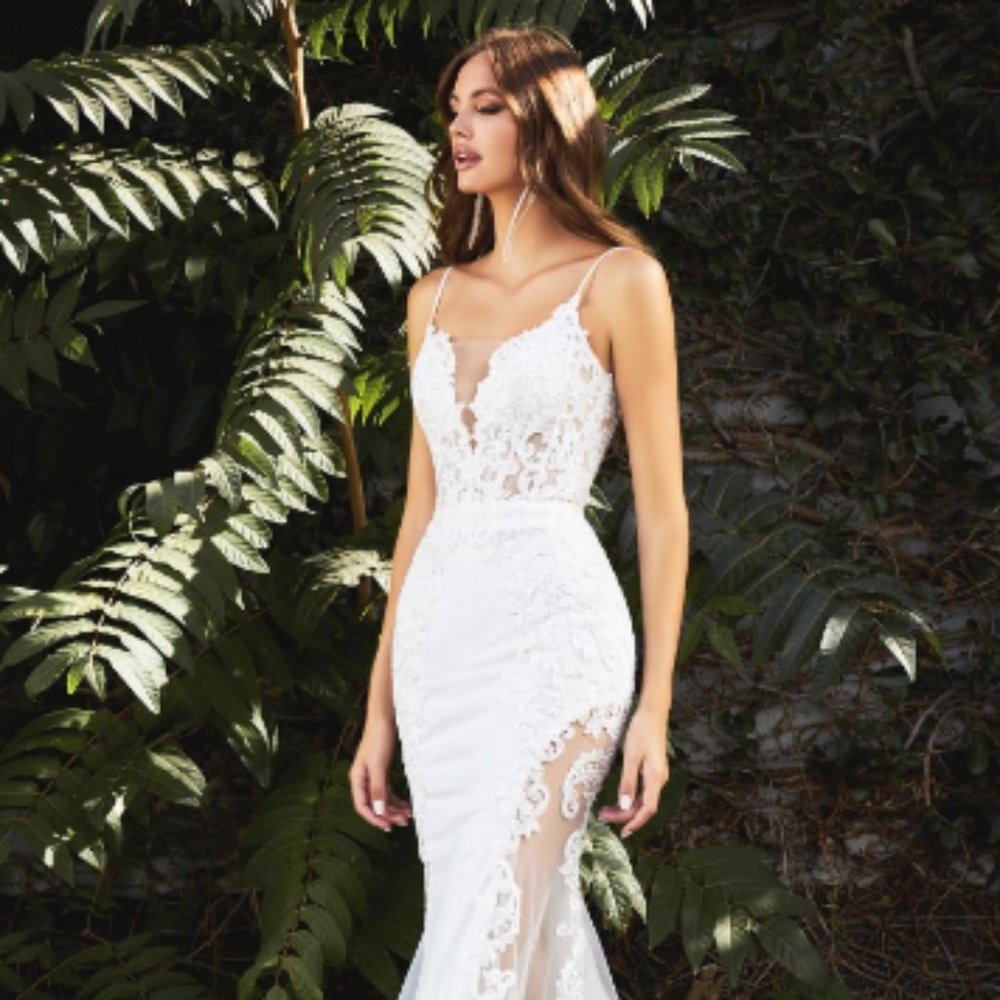 Cinderella Divine CD937W Mermaid Wedding Gown